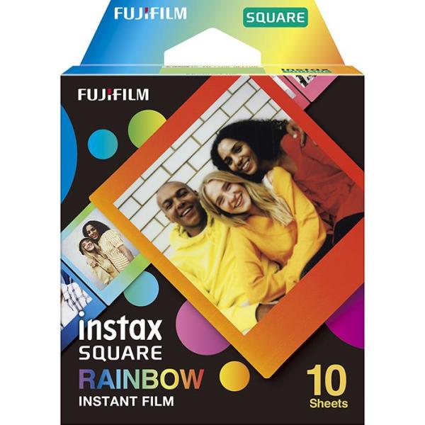《新品アクセサリー》 FUJIFILM スクエアフォーマットフィルム instax SQUARE レインボー