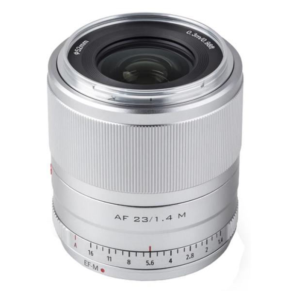 新品》 VILTROX (ビルトロックス) AF 23mm F1.4 (EOS M用) シルバー