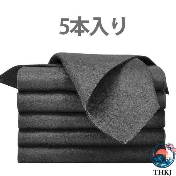 魔法の雑巾 マイクロファイバークロス 厚手 黒 吸水速乾 魔法クロス ガラス掃除 掃除用クロス 窓拭きクロス 掃除グッズ