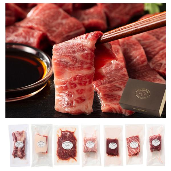 【特別商品】ふじ馬刺し 熊本堪能セット メン(三枚バラ)・大トロ・中トロ・上赤身・フタエゴ・バラヒモ各80gx1 ユッケ50g×2 グルメ ギフト 贈物 産地直送