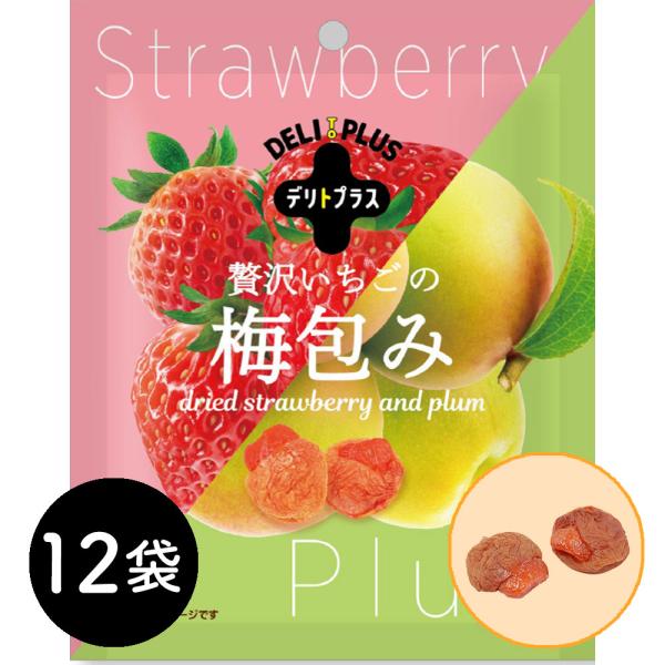 贅沢いちごの梅包み（12袋入） 常温 送料無料 干し梅 おやつ おつまみ 贈物 自分用 メーカー直送