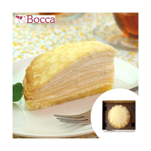 乳業メーカーが作るクリームたっぷりのミルクレープです。ラム酒を利かせた自家製のスポンジを土台にし、北海道産の生クリームと特製カスタードクリームの2層仕立て。1層づつ手作業で生地を重ね合わせているので、ふんわりとした食感に仕上げています。解凍...