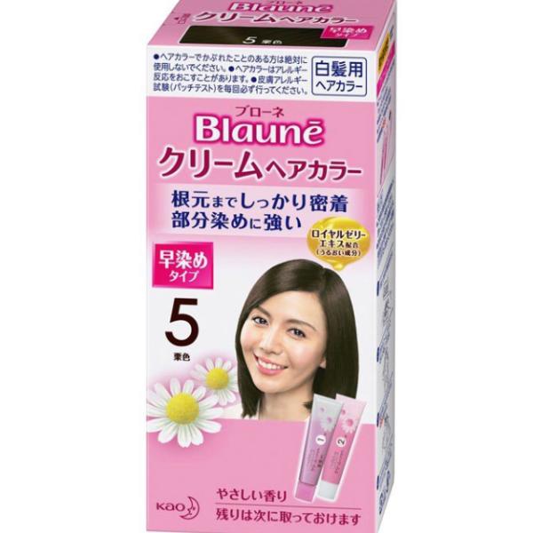 花王 ブローネ クリームヘアカラー ５ 栗色 40g×２（医薬部外品）男女兼用