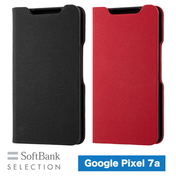SoftBank SELECTION 耐衝撃 抗ウイルス 抗菌 Stand Flip for Google Pixel 7a スタンド機能 カードポケット