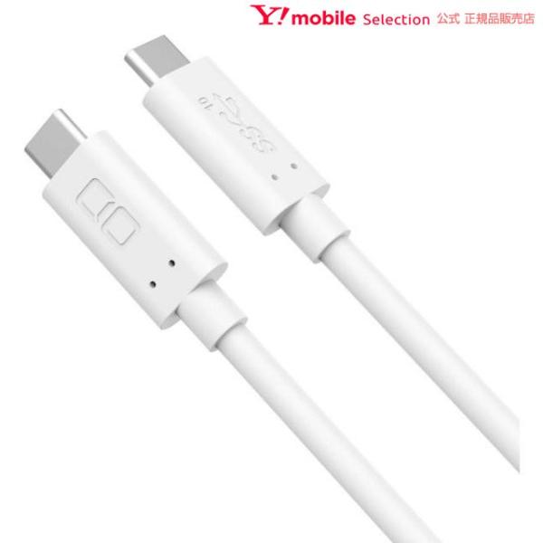CIO PD 100W Type-C to Type-C ケーブル ホワイト USB-C to USB-C ケーブル 100W Gen2 急速充電 Type-C PD 1m USB3.1