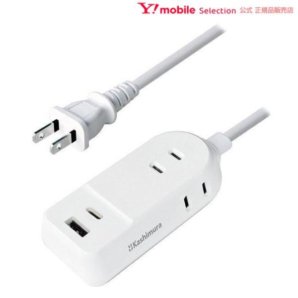 カシムラ AC-042 AC3 A/C 2P 2.4A 1m