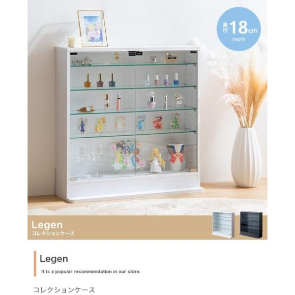 ガラス ショーケース コレクションケース　白a 9/18更新】希少品 ガラスショーケース ホワイト 美品
