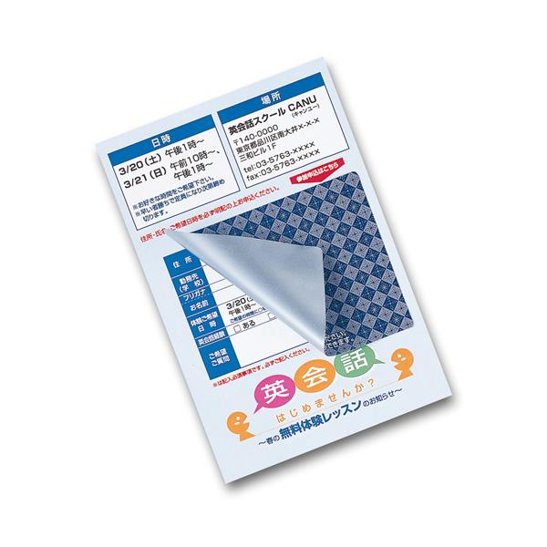 ※メーカー直送です。沖縄・離島配送不可となります。当店は正規販売代理店です。特長個人情報や顧客情報、口座番号など第三者に見られたくない情報の上に貼って目隠しし、情報を見られるのを防ぐシールです。※この製品はシールのみではがきは付属していませ...