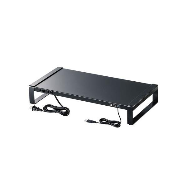 SANWA SUPPLY（サンワサプライ） 電源タップ＋USBハブ付机上ラック