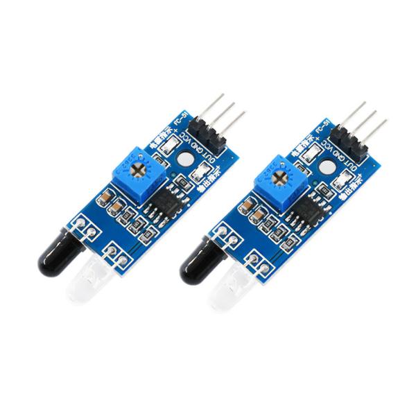 YMS PARTS【4個入】LM393搭載 赤外線 障害物回避 センサーモジュール センサモジュール Arduino用、RaspberryPi用などのマイコン向け