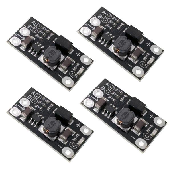 YMS PARTS 【4個入】超小型昇圧DCDCコンバーター SDB628搭載 入力：2.5V〜5V 出力5V/8V/9V/12V 切り替え可