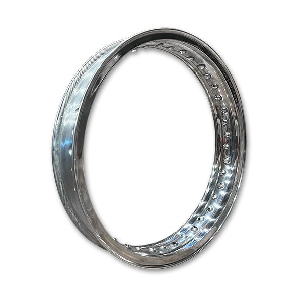 超軽量 アルミ ポリッシュ H リム ホイール 2.50x18インチ 40穴 SWC
