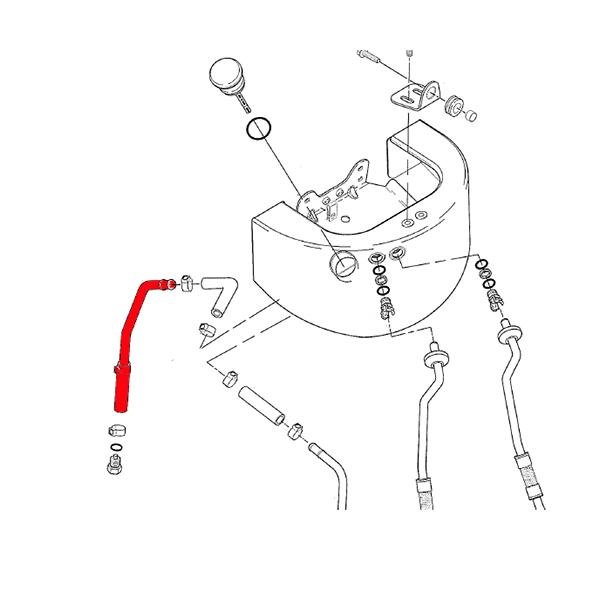shukimura　送料分 ハーレー 純正 2000以降 ソフテイル Softail オイル ドレン ホース