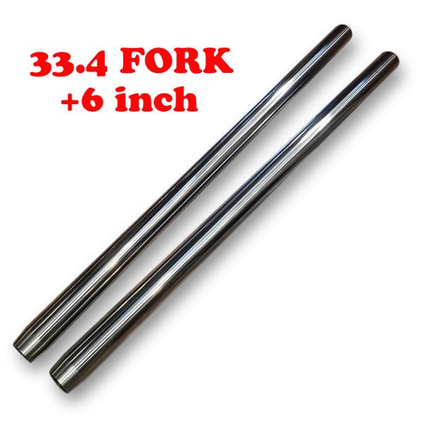 ハーレーインナチューブ 6インチオーバー スポーツスター39φ 33.4mm フォーク インナー チューブ +6インチ ロング 全長729.2mm