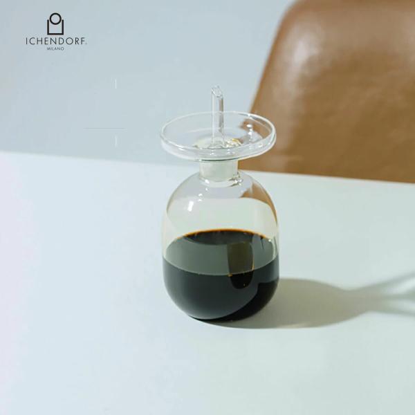 イッケンドルフ ミラノ   ロータス オイルボトル クリア 300ml オイルポット ガラス イタリア LOTUS oil cruet smooth small clear ICHENDORF MILANO