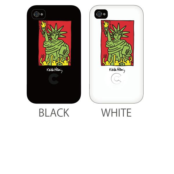 Keith Haring Bezel Case for iPhone 4/4S - NY(972008-ブラック/ホワイト) ビビッドカラーにKeith Haringオリジナルアート iPhone4専用ケース在庫限り