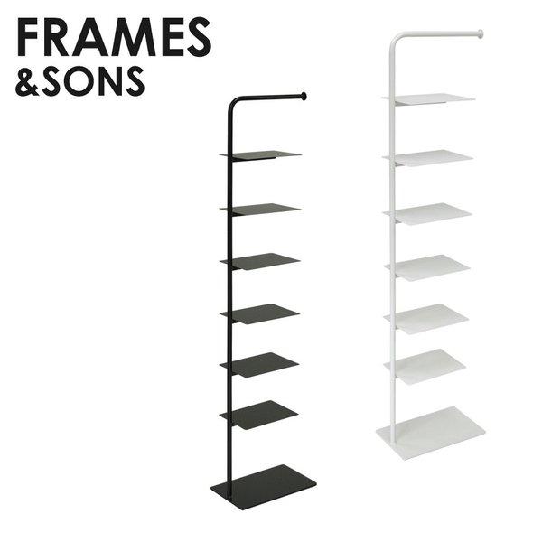 足立製作所 UMENO DESIGN シューズラック-7 ブラック F＆S フレームズ