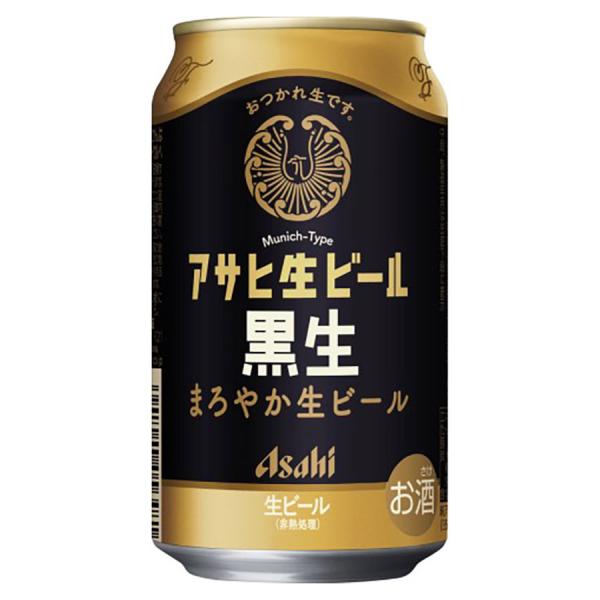 他サイト： アサヒ 生ビール黒生 マルエフ 5度 [缶] 350ml x 24本[ケース販売][アサヒビール 日本 ビール 1EQ07]の商品画像