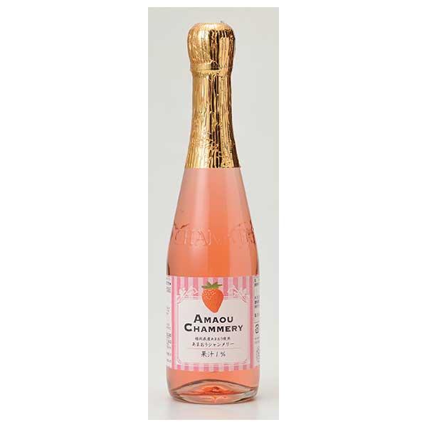 シャンメリーです。 友桝飲料 友桝 あまおうシャンメリー 瓶 360ml x 20本 ケース販売 送料