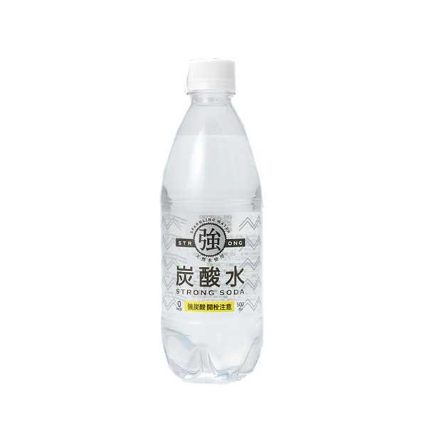 他サイト： 友桝 強炭酸水 PET 500ml x 24本 ケース販売 友桝 飲料 日本 2102131の商品画像