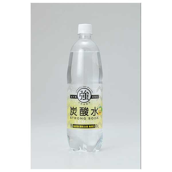 他サイト： 友桝 強炭酸水 レモン PET 1L 1000ml x 15本 ケース販売 友桝 飲料 日本 2102199の商品画像