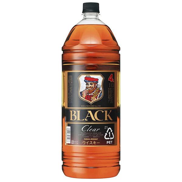 ブラックニッカクリア　4リットル×4本 ブラックニッカ クリア クリアブレンド 4L 4000ml ニッカウイスキー