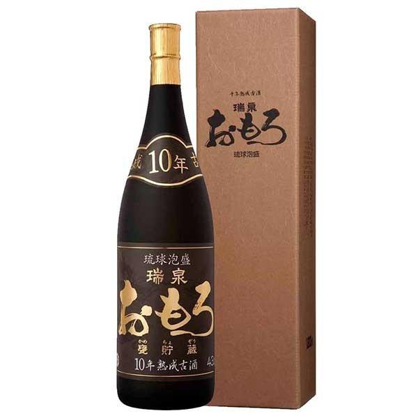 琉球泡盛 おもろ 10年古酒 1800ml 瑞泉 おもろ 10年 古酒 43度 1.8L 1800ml x 6本 ケース販売 瑞泉