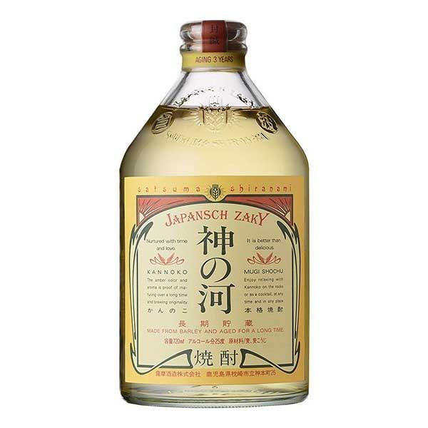 他サイト： 神の河 麦 25度 瓶 720ml 送料無料 本州のみ 薩摩酒造 麦焼酎 鹿児島県の商品画像