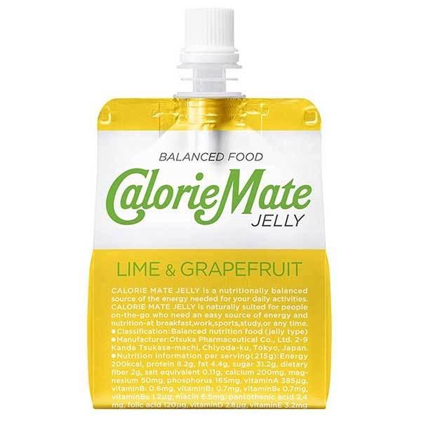 他サイト： 大塚製薬 カロリーメイトゼリー ライム＆グレープフルーツ パウチ 215g x 24本 ケース販売 送料無料 本州のみ 大塚製薬 飲料の商品画像
