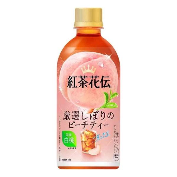 紅茶花伝 クラフティー 厳選しぼりピーチティー [PET] 440ml x 24本[ケース販売][コカコーラ 飲料 お茶 日本 53449]