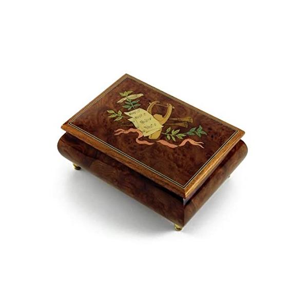 Gorgeous Lyre And Sheet Music With Ribbon Musical Jewelry Box Many Songs Www Fakfakkab Go Id