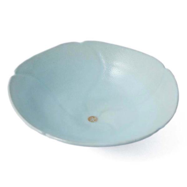 【極美品】青瓷緋色芙蓉手鉢・海老ケ瀬保作 　　4枚セット 青磁：青瓷緋色芙蓉手鉢・海老ヶ瀬保《小鉢・15.0cm》 : 和食器の愉し