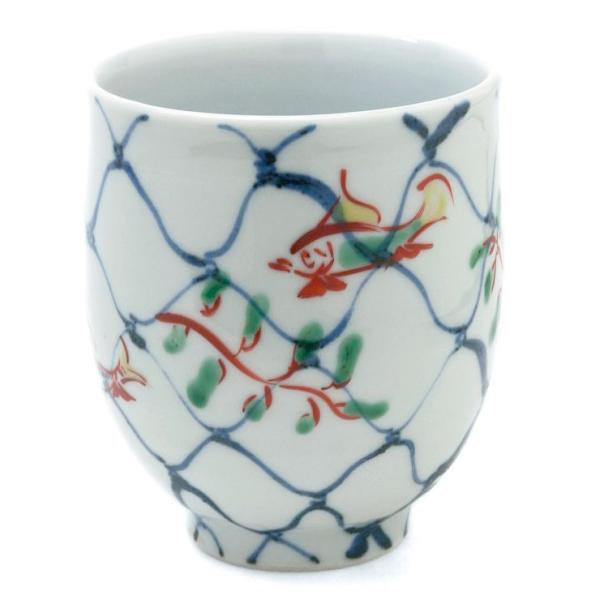 天啓赤絵魚網文湯呑・須田菁華 : 和食器の愉しみ 工芸店ようび 天啓赤絵魚網文湯呑・須田菁華 : 和食器の愉しみ 工芸店ようび