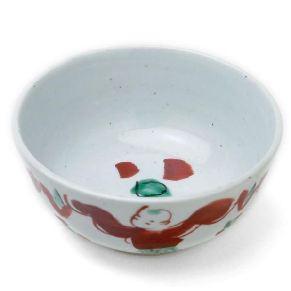 九谷焼：古赤絵唐子図碗形向付・須田菁華《向付・小鉢・12.3cm》 : 和