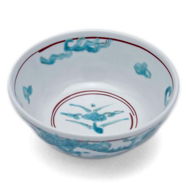 九谷焼：青呉州竜文碗形向付・須田菁華《小鉢・13.2cm》 : 和