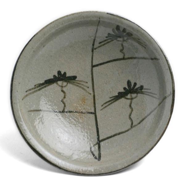 唐津焼・絵唐津松文様丸皿・中村恵子《小皿・5寸・15.0cm》 : 和食器の