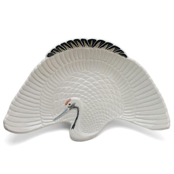 中皿　陶器　鶴の紋様 鶴皿・阪東晃司《中皿・25.0cm》 : 和食器の愉しみ 工芸店ようび