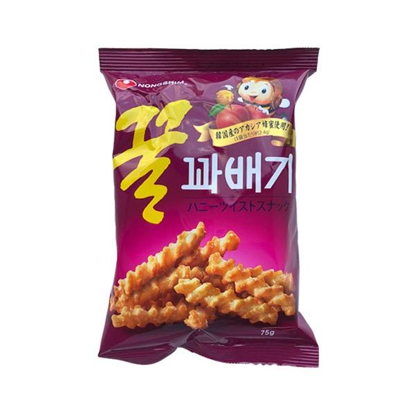 天然ハチミツの味とサクサクとした歯応えのスナック。