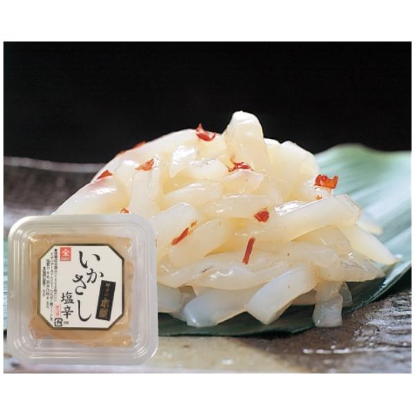お刺身用のいかで作った上品な味付けの塩辛です。もっともご注文の多い人気商品です。