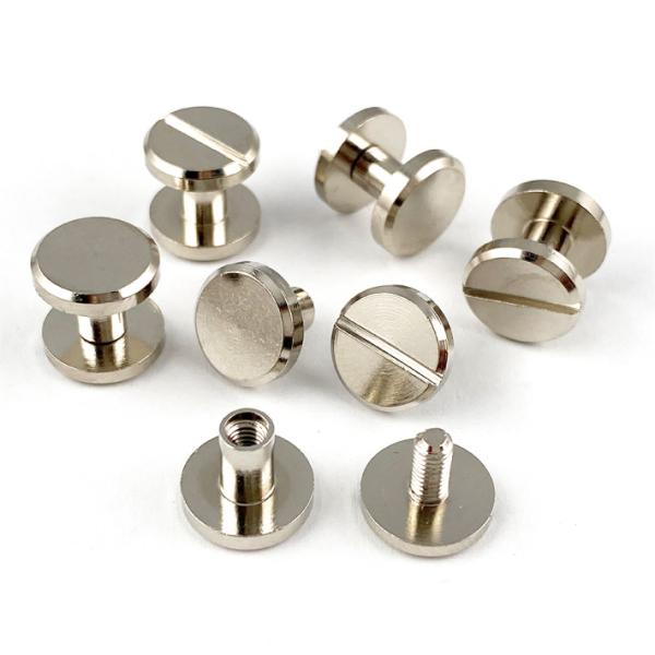 シカゴスクリュー 平ネジ 直径10mm 軸長6mm 6個セット シルバー