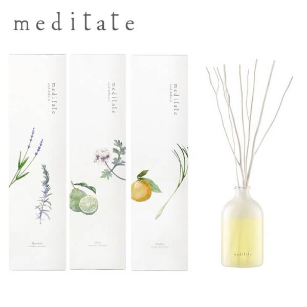 ■特徴meditate メディテイトメディテイト リードディフューザー精油100%の香りでメディテーションを。メディテイトから精油100％の香りのリードディフューザーが登場。自然本来の香りで瞑想したようなクリーンな心へ導き、毎日のセルフメン...