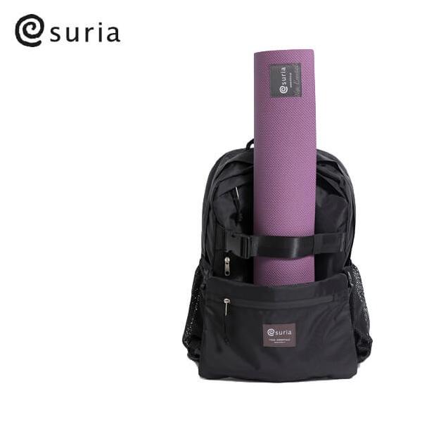 スリア suria ヨガマットデイパック ヨガマット ケース ヨガマットバッグ 送料無料 :su-g016:Yoga-Pi! 通販 suria スリア ラウンドバッグ ヨガバッグ ブラック