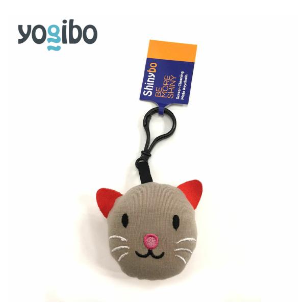 【ポイント10倍 7/12まで】 Yogibo Mate Strap Cat - メイトストラップ キャット（カール）ネコ 画面クリーナー ヨギボー ビーズ ぬいぐるみ ビーズクッション