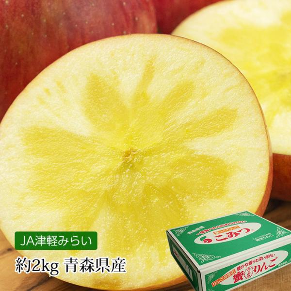 りんご こみつ 青森県産 究極の蜜入りりんご 約2kg 7〜13玉 爆買