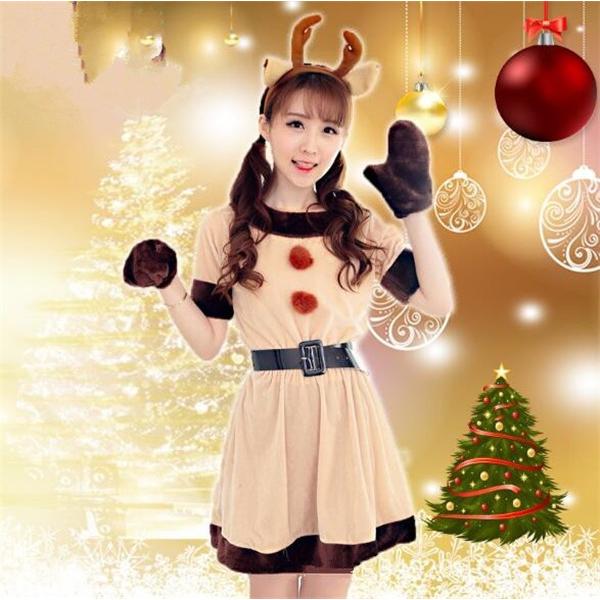 トナカイ コスチューム 衣装 鹿 コスプレ クリスマス 着ぐるみ かぶりもの トナカイ コスプレ トナカイ衣装 女性 サンタ コス サンタクロース衣装 コスチューム Yosdjns1907 Blossomyogurt 通販 Yahoo ショッピング