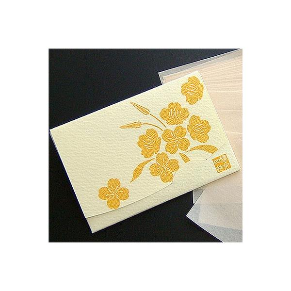 明るい月夜にゆれる月見草【サイズ】90×62ｍｍ　短冊サイズ【枚数】　40枚入り100パーセント天然素材（麻にシルク繊維配合）