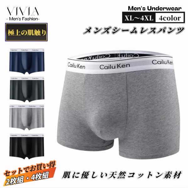 ボクサーパンツ メンズ ブリーフ CailuKen 男性 下着 紳士 シームレス