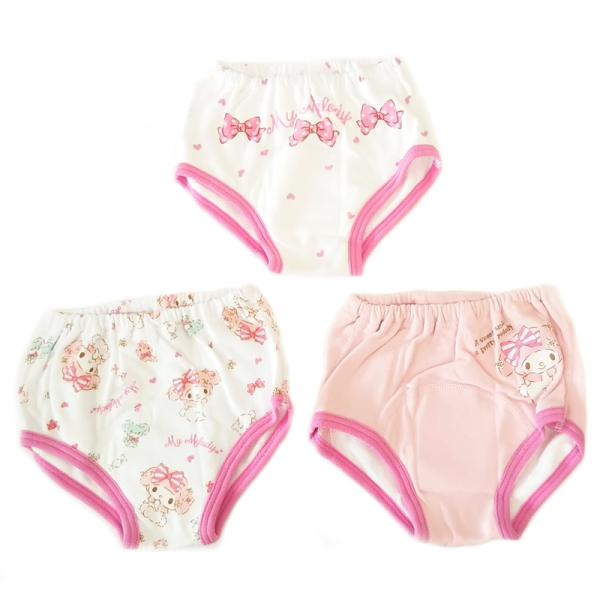 マイメロディ３枚組トレーニングパンツ ｍｙ ｍｅｌｏｄｙ 送料無料 ネコポス出荷 3層 3ｐ 子供用女の子 子供用パンツ マイメロ 子供用 Rok 045 良いもの本舗 通販 Yahoo ショッピング