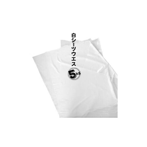 特　長-----★シーツに使われる生地を素材としたウエス★薄い生地★吸水性はあまりありません業　種-----★機械工場★自動車整備工場★印刷工場仕　様-----★内容量：5kg（B4程度サイズ約200枚）★原　料：綿率の高いシーツ生地★カラー：白