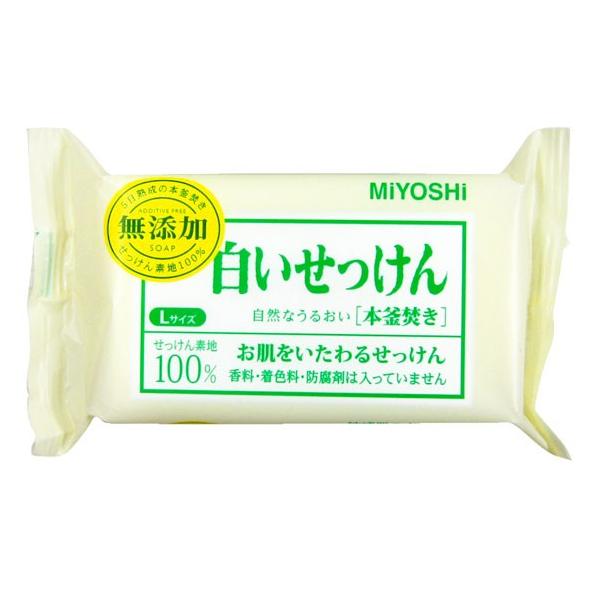 ミヨシ石鹸 無添加 白いせっけん Lサイズ 180g Buyee Buyee Japanese Proxy Service Buy From Japan Bot Online